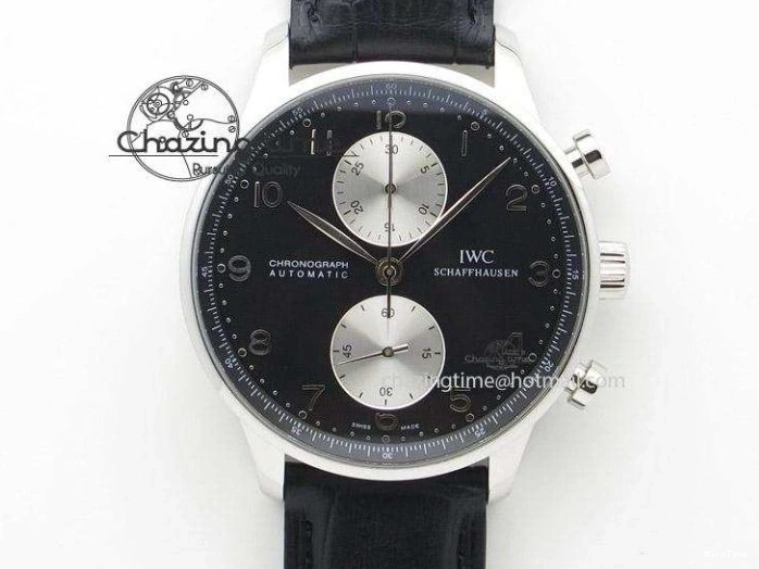 MIROTIME 0328 Portuguese IW3714 Diam ZF V2 1:1 Best Edition White Dial Blue Makers On Blue Leather Strap A79350 (Slim Movement) Stylish 7248